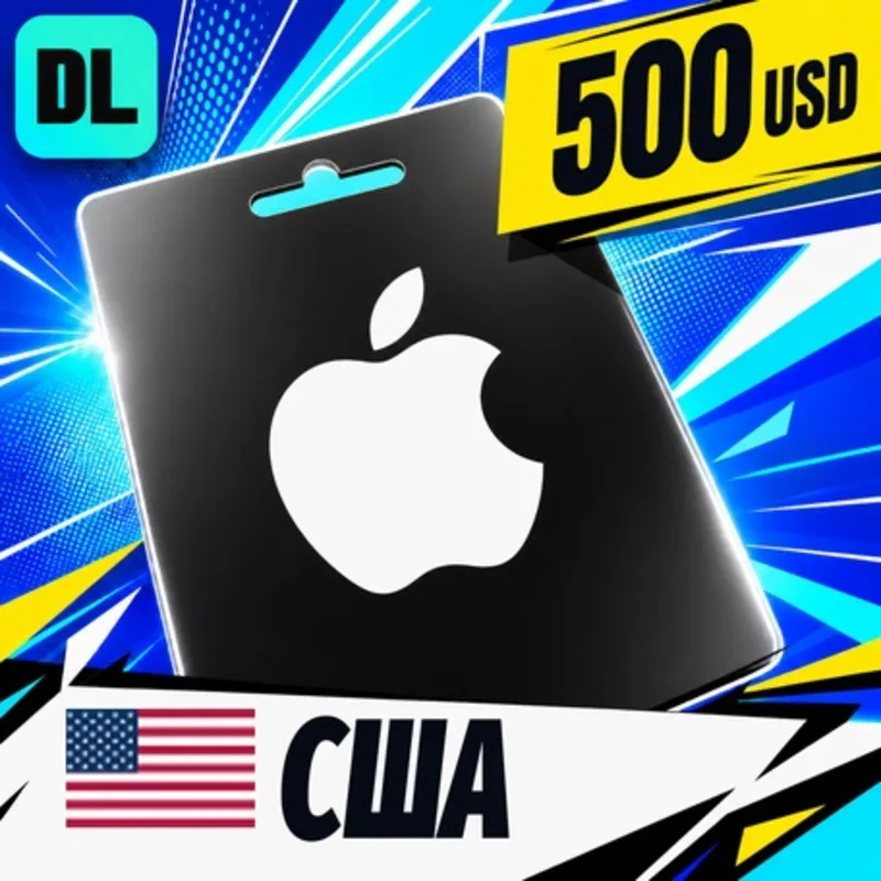 Apple Gift Card США 500 USD цифровой код — автовыдача 24/7