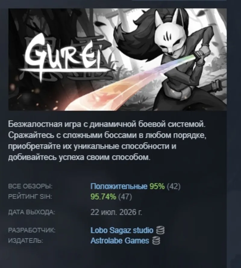 Gurei АВТОДОСТАВКА STEAM GLOBAL МГНОВЕННО ЛИЦЕНЗИЯ