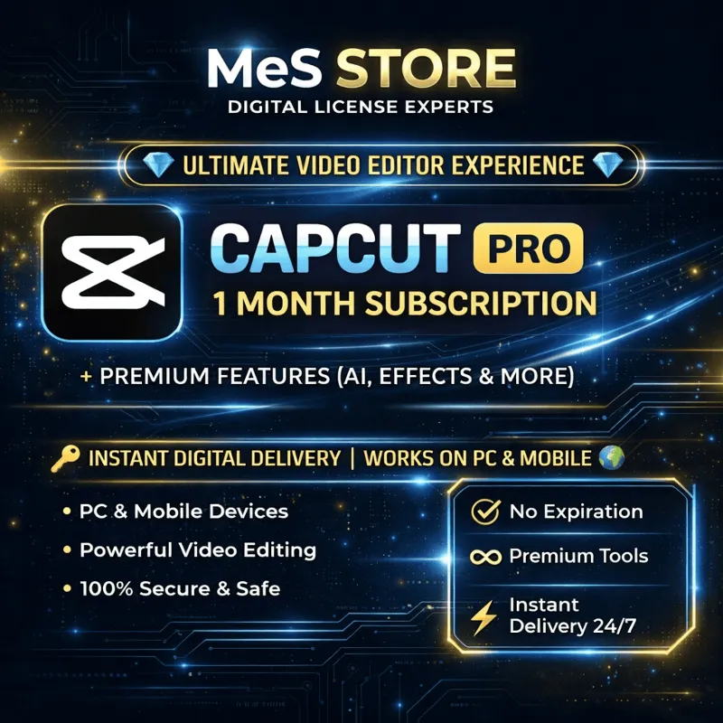 CapCut PRO 1 Year Подписка ПК и Мобильный Мгновенная Доставка Премиум Фу