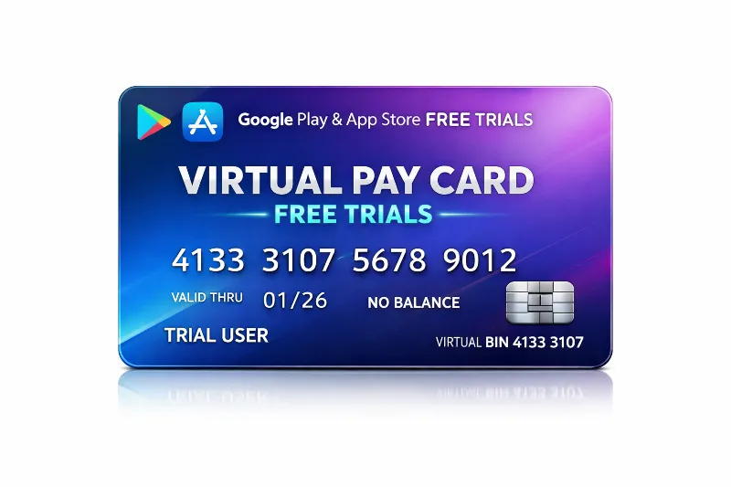 USA Виртуальная платёжная карта для Google Play и App Store |Без баланса |Мгновенная