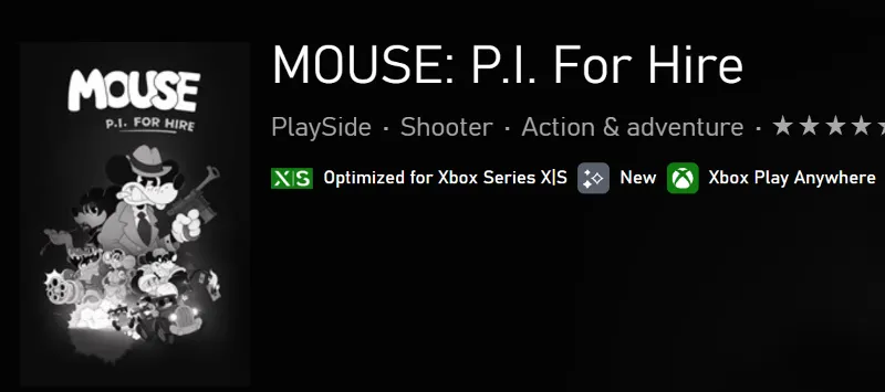 MOUSE: P.I. FOR HIRE XBOX SERIES S|X + PC (WIN) КЛЮЧ/КОД