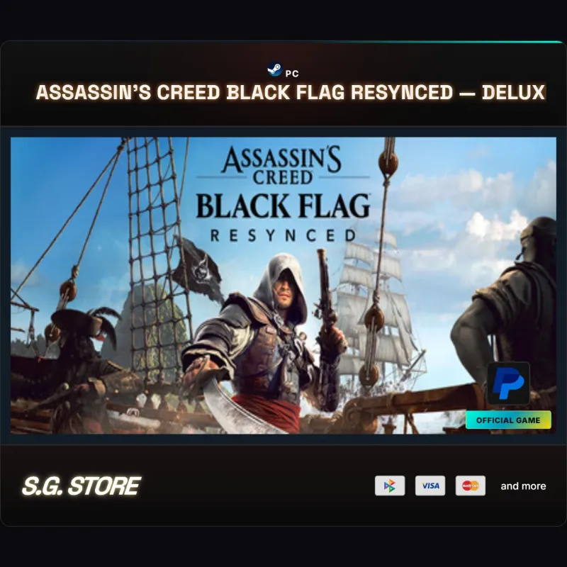 Assassin's Creed Black Flag Resynced Deluxe Edition Steam Offline | Instant Delivery