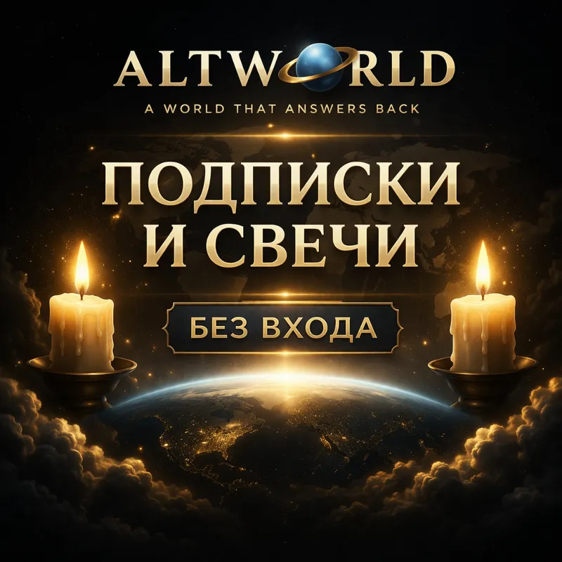 ALTWORLD СВЕЧИ & ПОДПИСКА - БЕЗ ВХОДА