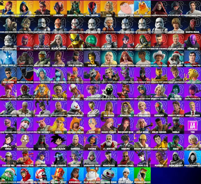 Мгновенный доступ • FN (все платформы) • 129 skins • Master Chief • Полный доступ