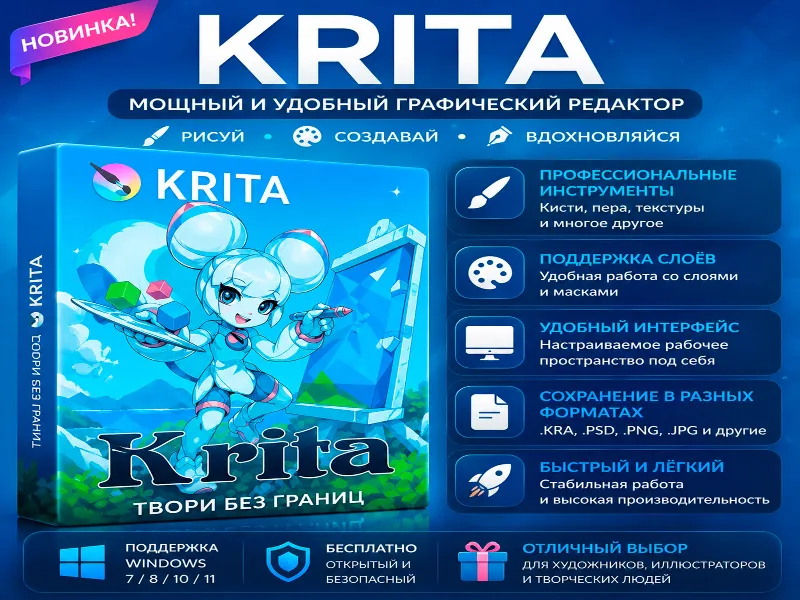 Krita | Новинка | Графический редактор для рисования