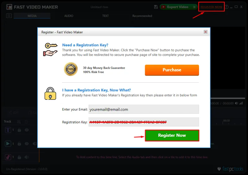 Fast Video Maker Регистрационный ключ на 1 год