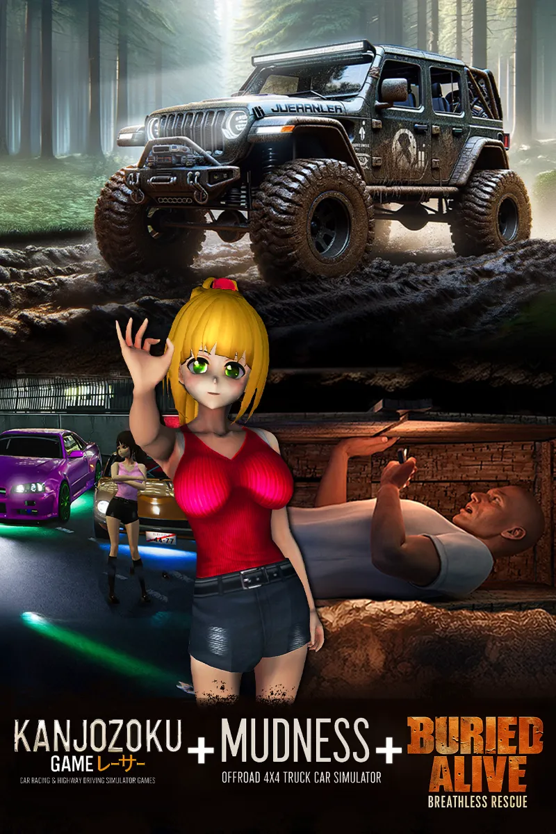 Kanjozoku Game & Mudness Offroad & Buried Alive | XBOX+PC | На любой аккаунт