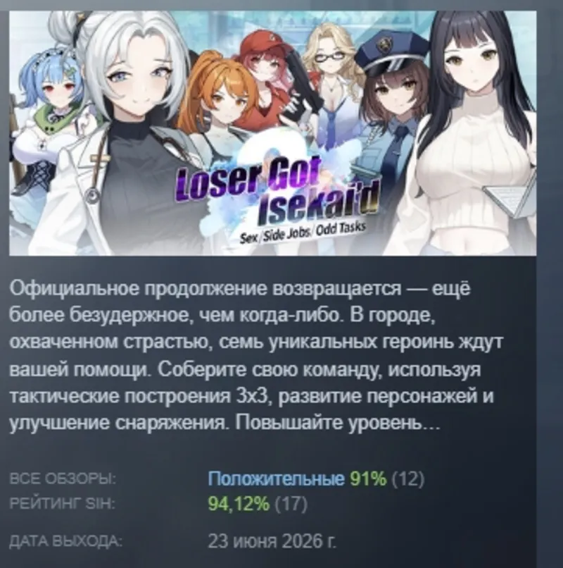Loser Got Isekai’d – Sex, Side Jobs, and Odd Tasks АВТОДОСТАВКА STEAM GLOBAL МГНОВЕНН
