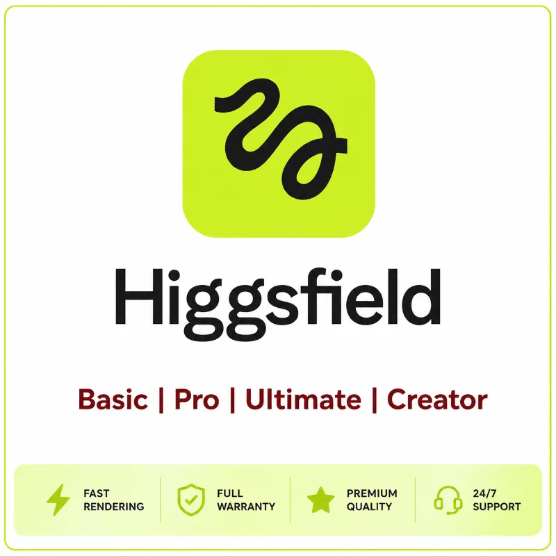 Higgsfield AI Starter/ Plus/Ultra - Sora 2, Veo3, Kling 2.5 | FULL WARRANTY