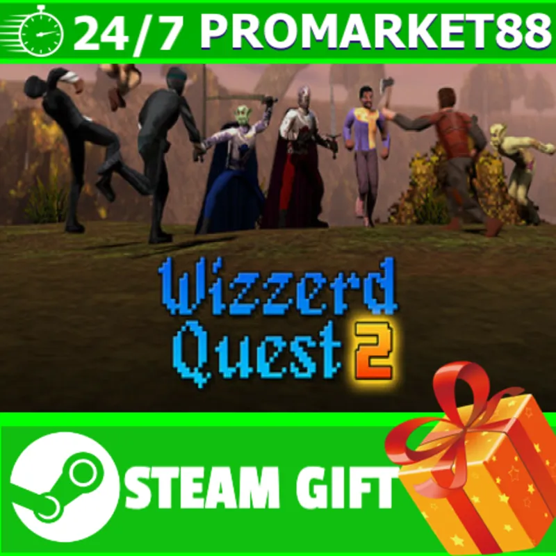 ВСЕ СТРАНЫ+РОССИЯ Wizzerd Quest 2 STEAM GIFT