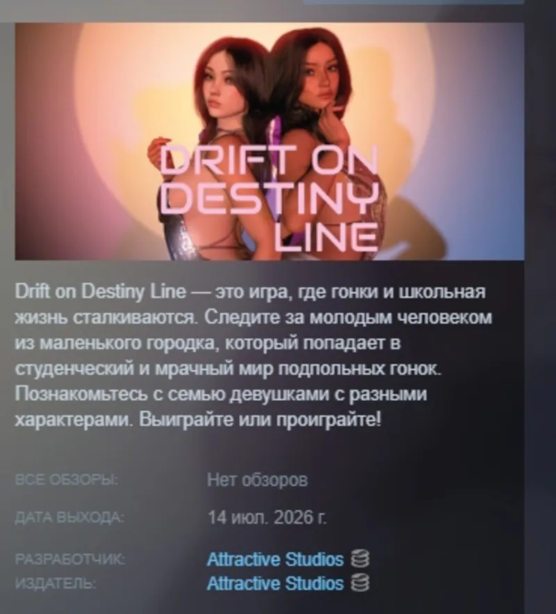 Drift On Destiny Line АВТОДОСТАВКА STEAM GLOBAL МГНОВЕННО ЛИЦЕНЗИЯ