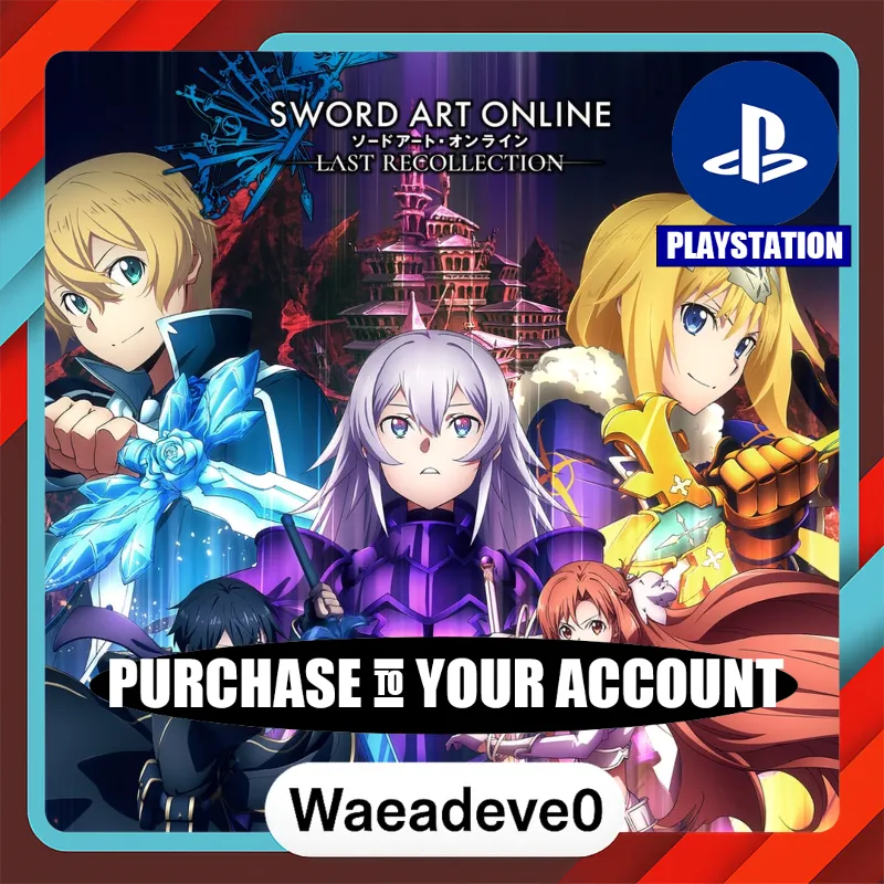 SWORD ART ONLINE Last Recollection PS4 & PS5 – PlayStation (PSN) – Purchase in Your