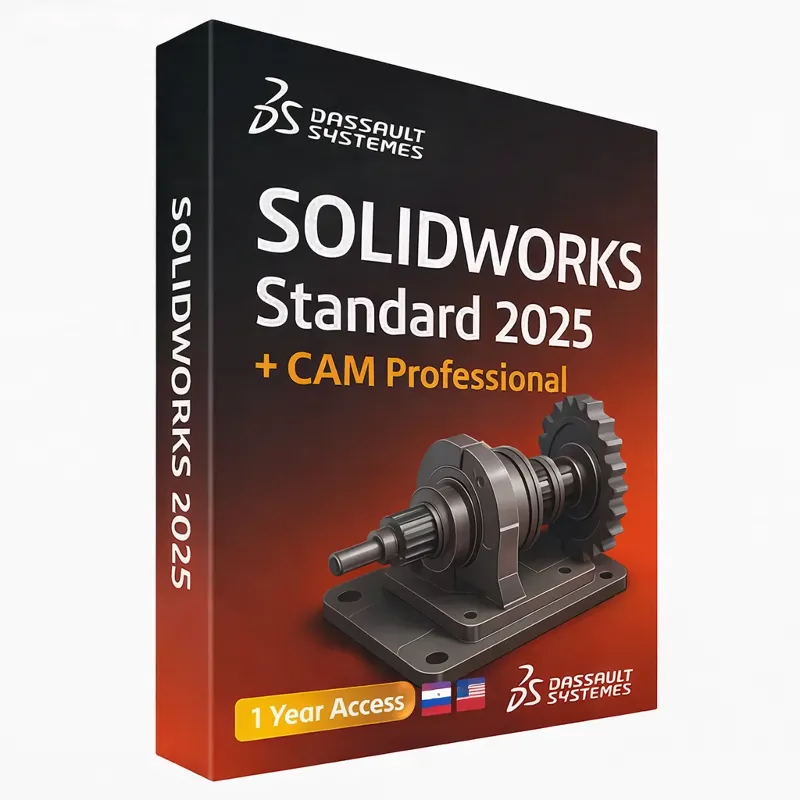 SolidWorks 2025 + CAM Professional – Official 1 Year