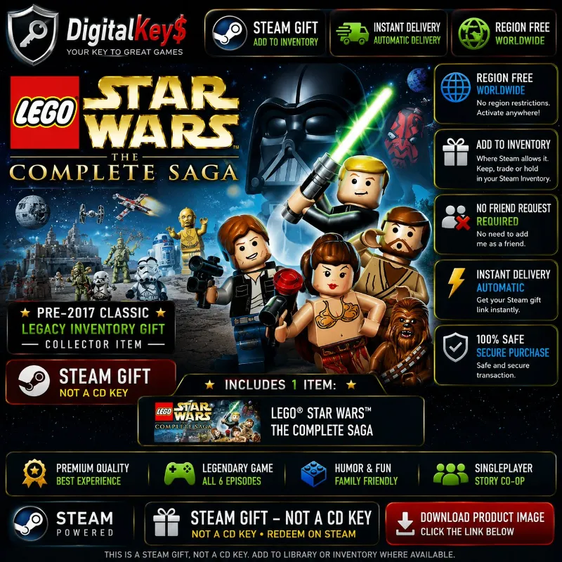 LEGO® Star Wars : The Complete Saga — ПК Steam Gift / Worldwide