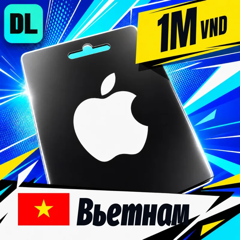Apple Gift Card Вьетнам 1000000 VND цифровой код — автовыдача 24/7