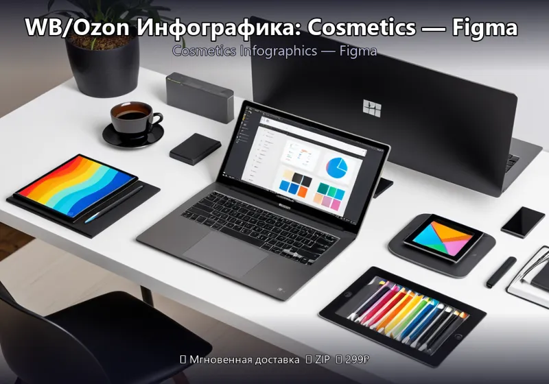 WB/Ozon Инфографика: Cosmetics — Figma Plugin