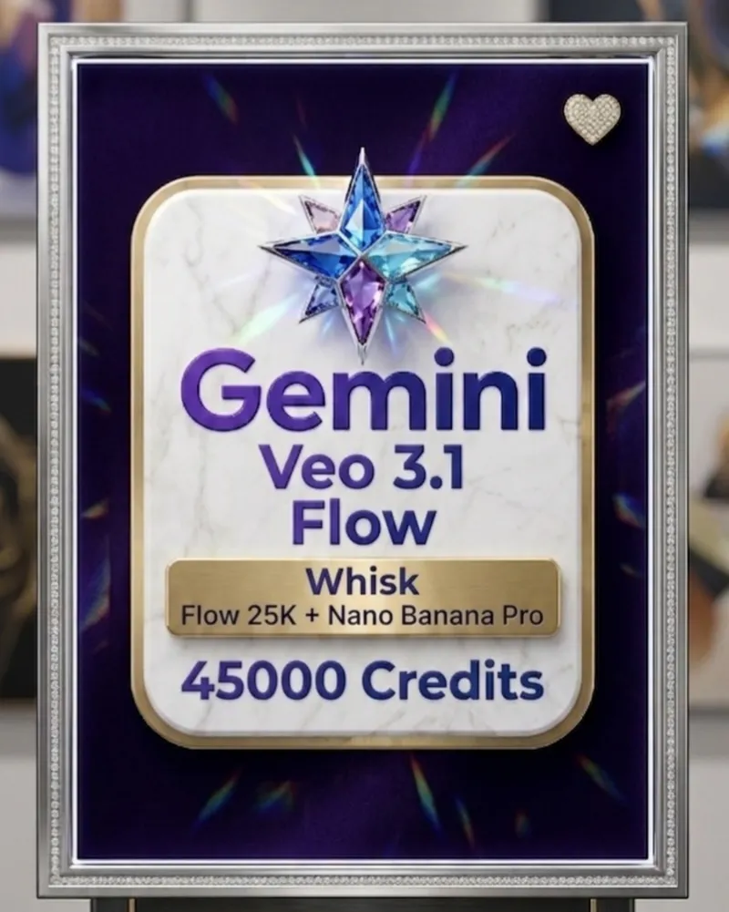 Gemini Ultra + Veo 3.1 + Flow + Whisk (45 000 кредитов)
