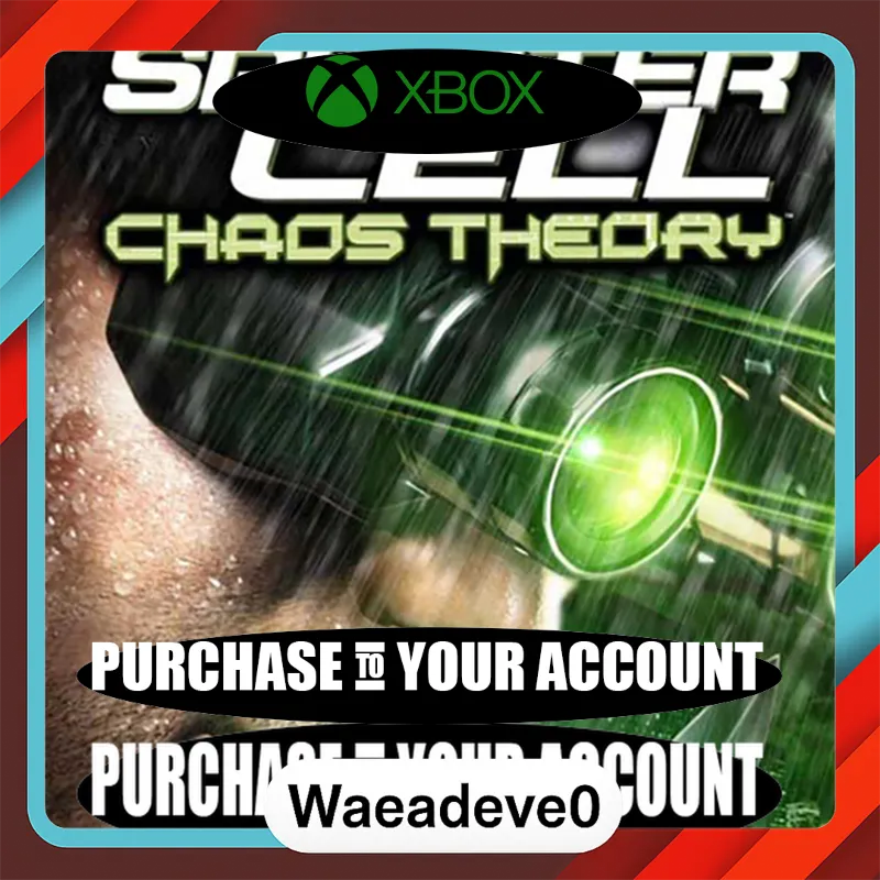 Tom Clancy's Splinter Cell: Chaos Theory Xbox – Purchase for Your Account