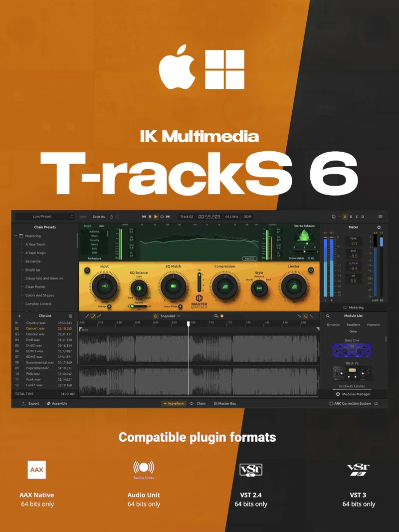 IK Multimedia T-RackS 6 | Официальный ключ