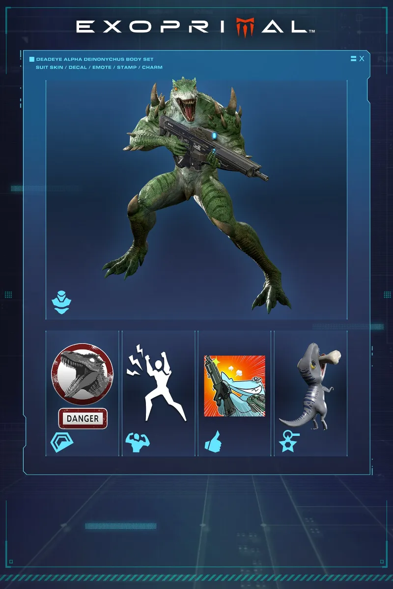Deadeye Alpha Deinonychus Body Set | XBOX+PC | На любой аккаунт