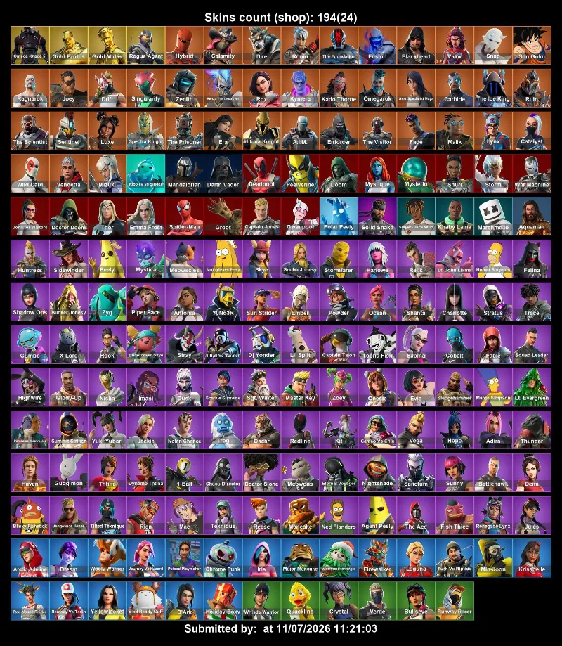Мгновенный доступ • FN (все платформы) • 194 skins • Omega (stage 5) •Полный доступ
