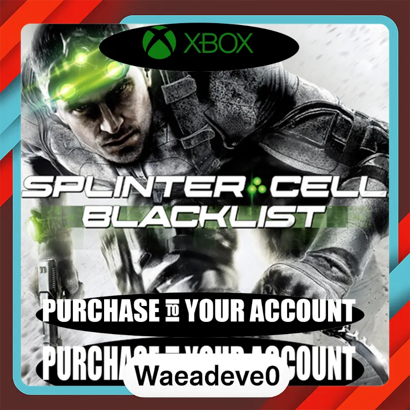 Tom Clancy's Splinter Cell: Blacklist Xbox – Purchase for Your Account