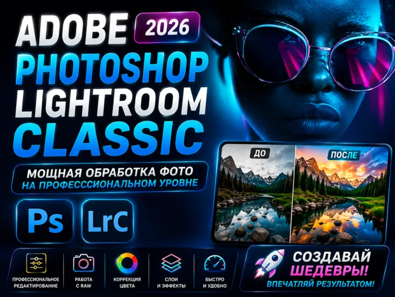 Adobe Photoshop Lightroom Classic 2026 | Обработка фото | Portable
