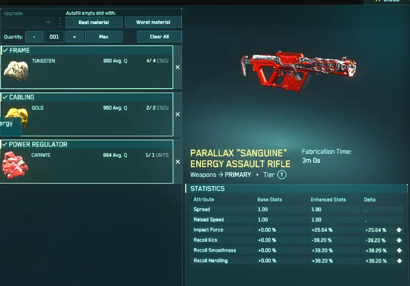 4.7 - Insane Crafted Parallax Energy Assault Rifle, Q994, Only One available!
