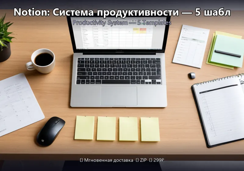 Notion: Система продуктивности — 5 шаблонов