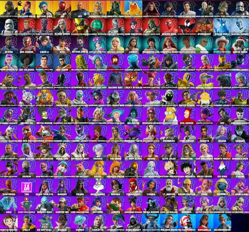 Мгновенный доступ • FN (все платформы) • 181 skins • Arcane Jinx • Полный доступ