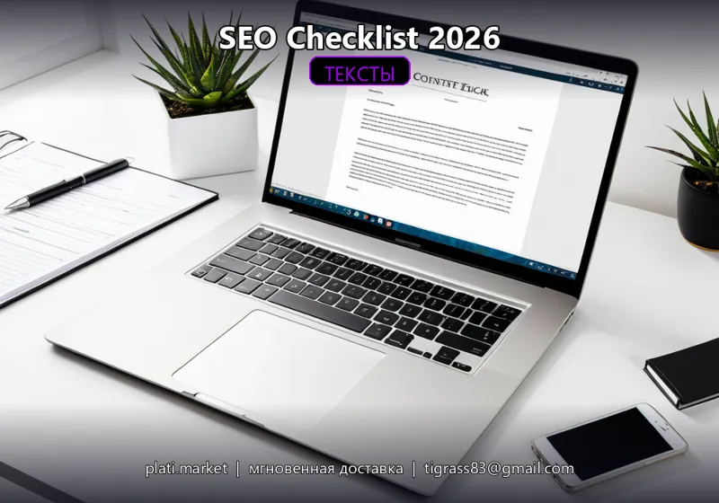 SEO Чек-лист 2026 — 100+ пунктов
