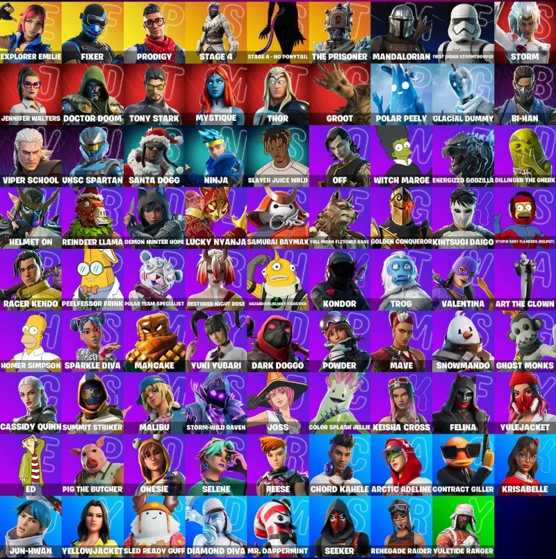 FN (все платформы) • 80 skins • Renegade Raider • Podigy • Stage 4 • Полный доступ