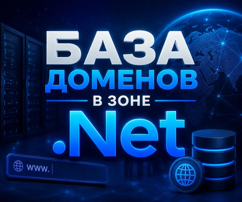 База доменов в зоне - .NET ( Август ) 2026