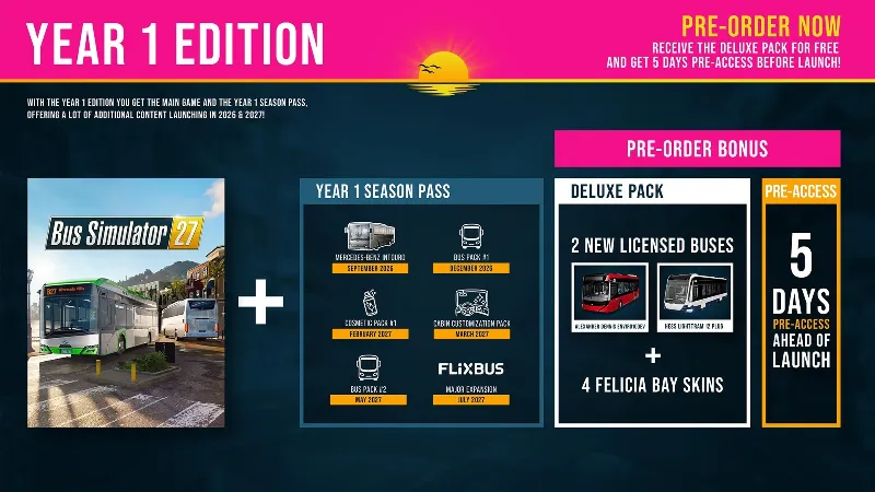 BUS SIMULATOR 27 - YEAR 1 EDITION XBOX|XS+PC WIN КЛЮЧ
