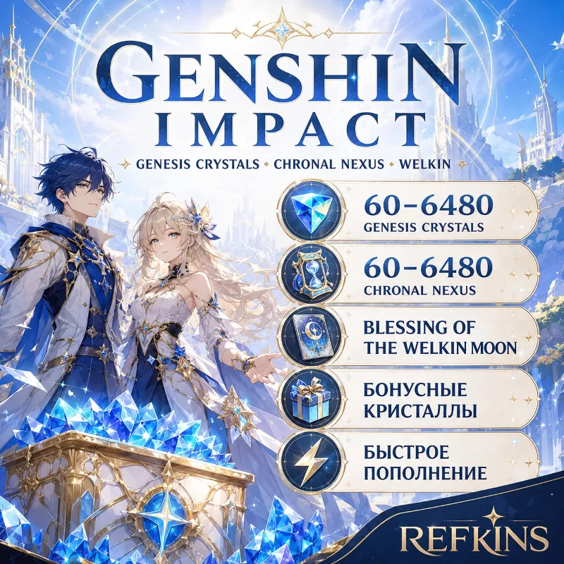 GENSHIN IMPACT ПОПОЛНЕНИЕ | GENESIS CRYSTALS / WELKIN