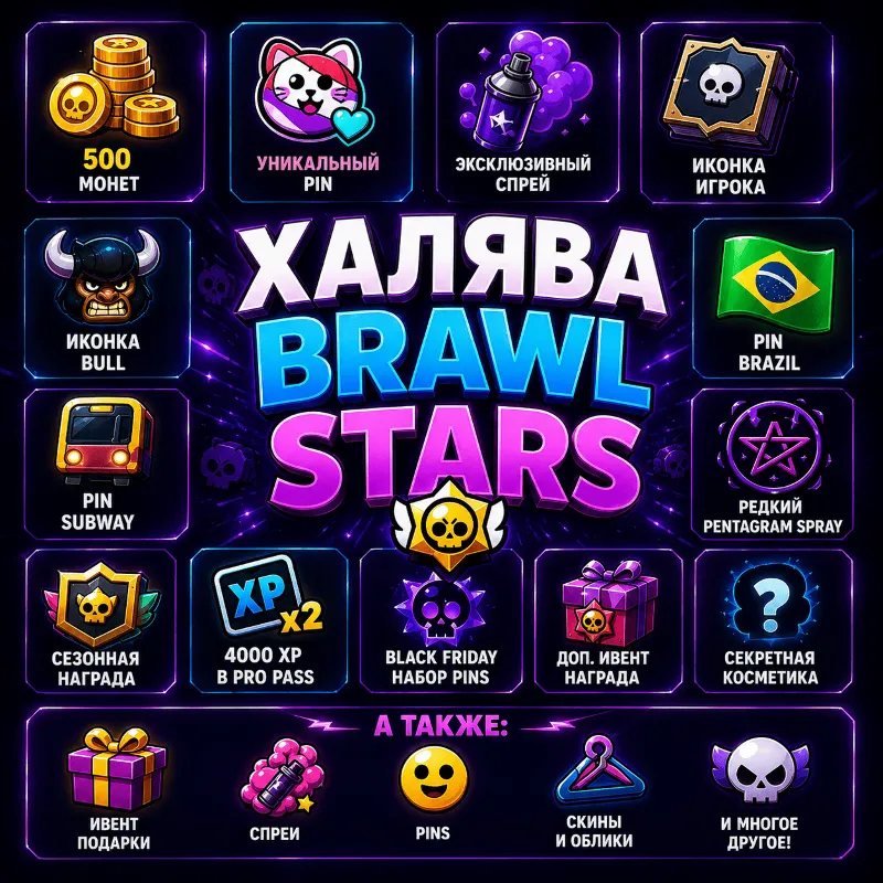 ПРОМОАКЦИИ BRAWL STARS АПРЕЛЬ 2026Г | ПИНЫ | ЭМОЦИИ | ИКОНКИ | СПРЕИ | XP | МОНЕТЫ