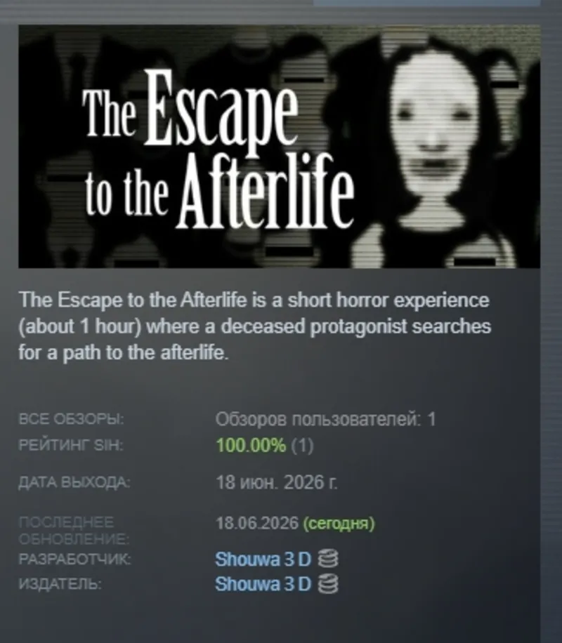 The Escape to the Afterlife | この世からの脱出 АВТОДОСТАВКА STEAM GLOBAL МГНОВЕННО ЛИЦЕНЗИЯ