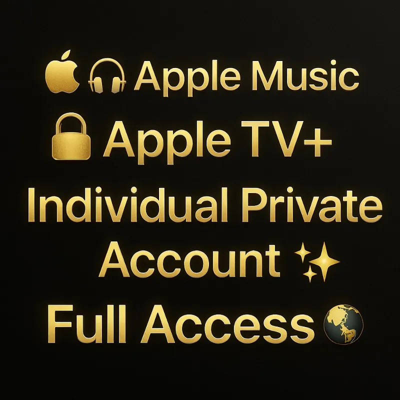 Apple TV+ + Apple Music 1/2/3Месяцы Приватный аккаунт Полный доступ