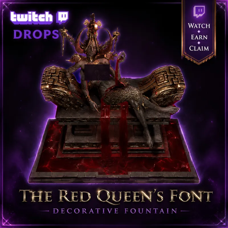 Path of Exile 2 Шрифт Красной Королевы Twitch Drop — Reveal Stream RotA 2026