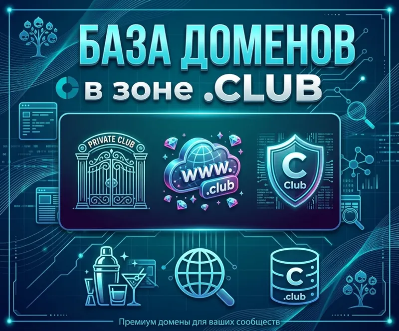 База доменов в зоне CLUB 2026 ( Август )