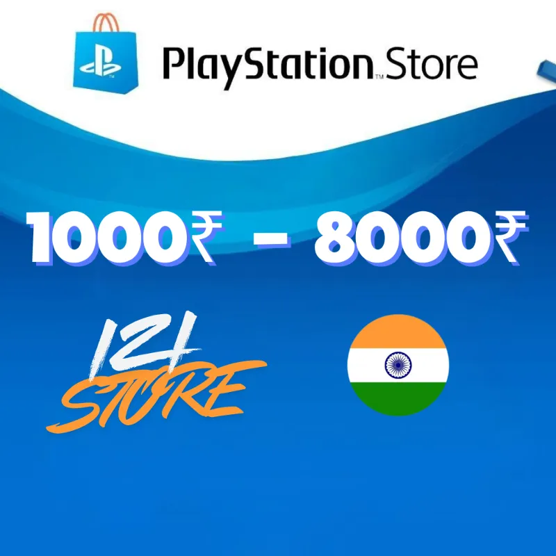 Карта PlayStation (PSN) | 1000-9000 INR (Рупии) Индия