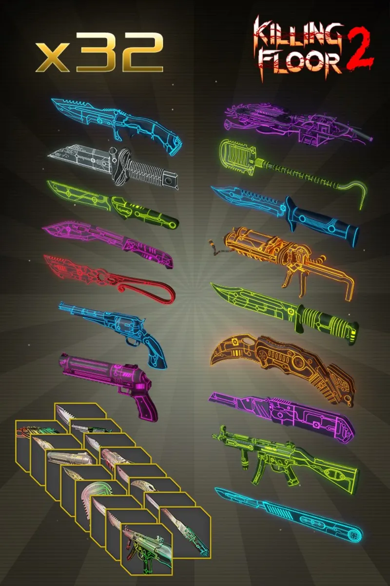 Neon MKVII Weapon Skin Bundle Pack | XBOX | На любой аккаунт