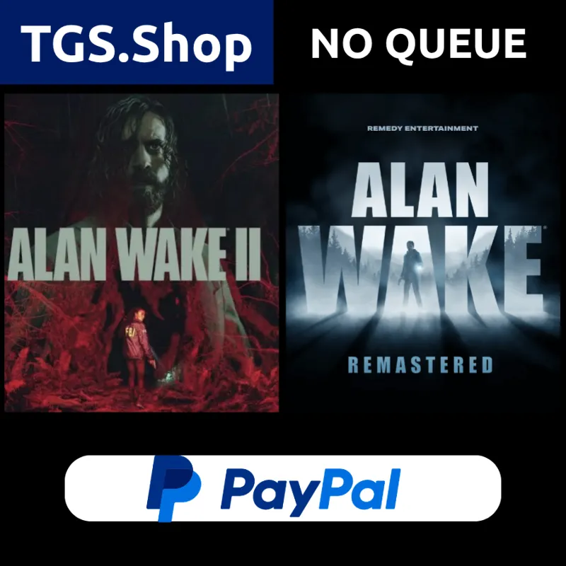 Alan Wake 2 Deluxe + Alan Wake Remastered ALL DLC | Epic Games | PAYPAL