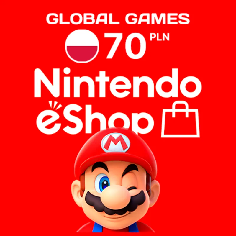 NINTENDO eSHOP 70zl PLN Польша КАРТА ПОПОЛНЕНИЯ