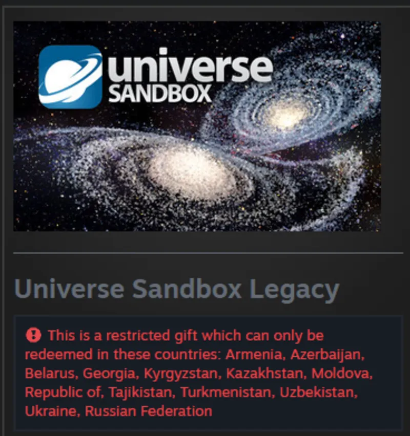 Universe Sandbox Legacy STEAM Gift - RU/CIS