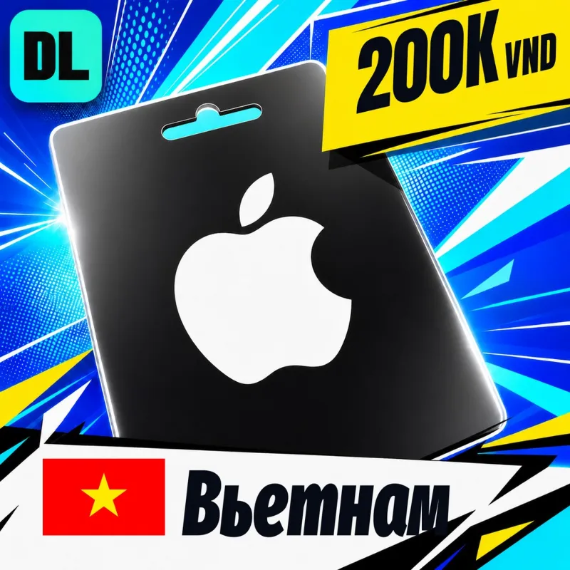 Apple Gift Card Вьетнам 200000 VND цифровой код — автовыдача 24/7