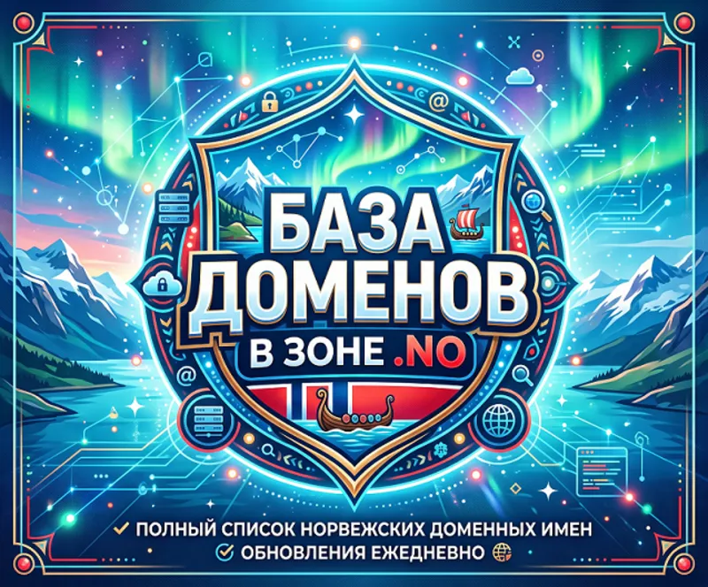 База доменов в зоне NO 2026 ( Август )