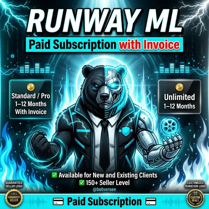 Runway ML Unlimited | Безлимитный Runway ML Max на вашем аккаунте или готовый аккаунт