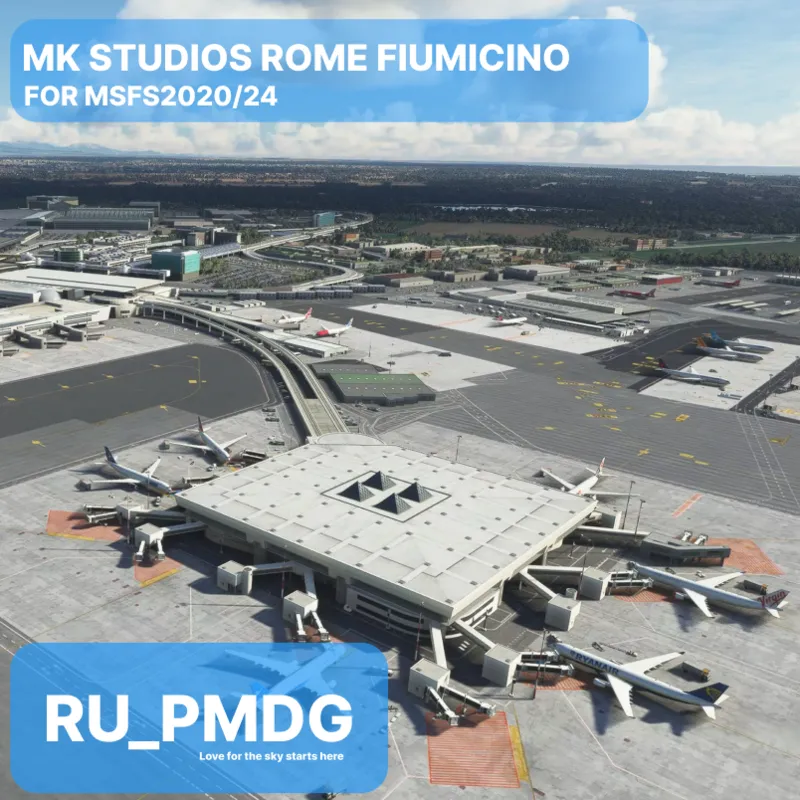 ROME FIUMICINO LIRF for MSFS2020/24