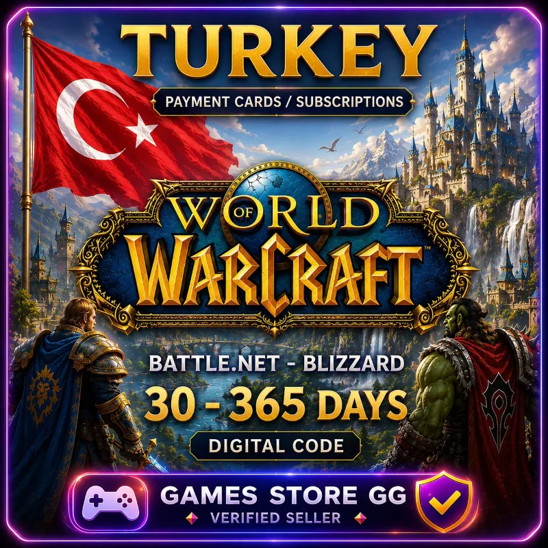 WOW Тайм Карта / Подписки ТУРЦИЯ • BATTLE.NET
